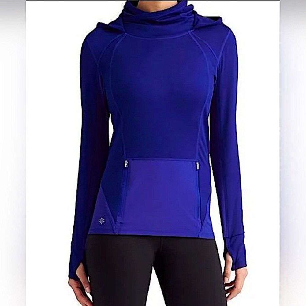Athleta Plush Tech Hoodie 3.0 in Sapphire Blue Size XS